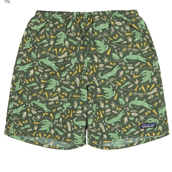 Patagonia Shorts Patagonia Mens Printed Baggies Shorts Alligators Bullfrogs Poshmark